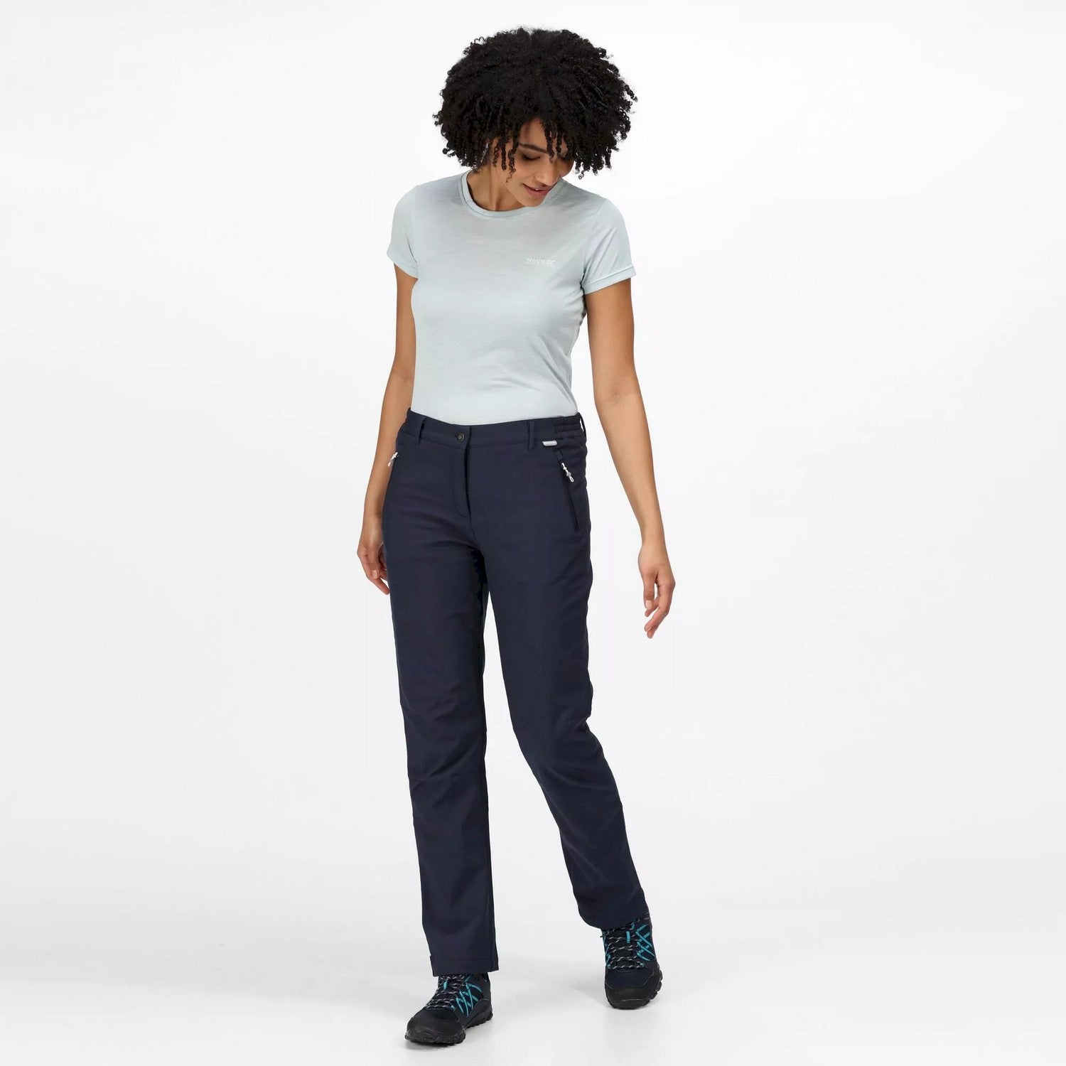 Navy - Lifestyle - Regatta Great Outdoors Womens-Ladies Geo Softshell II Short Leg Trousers