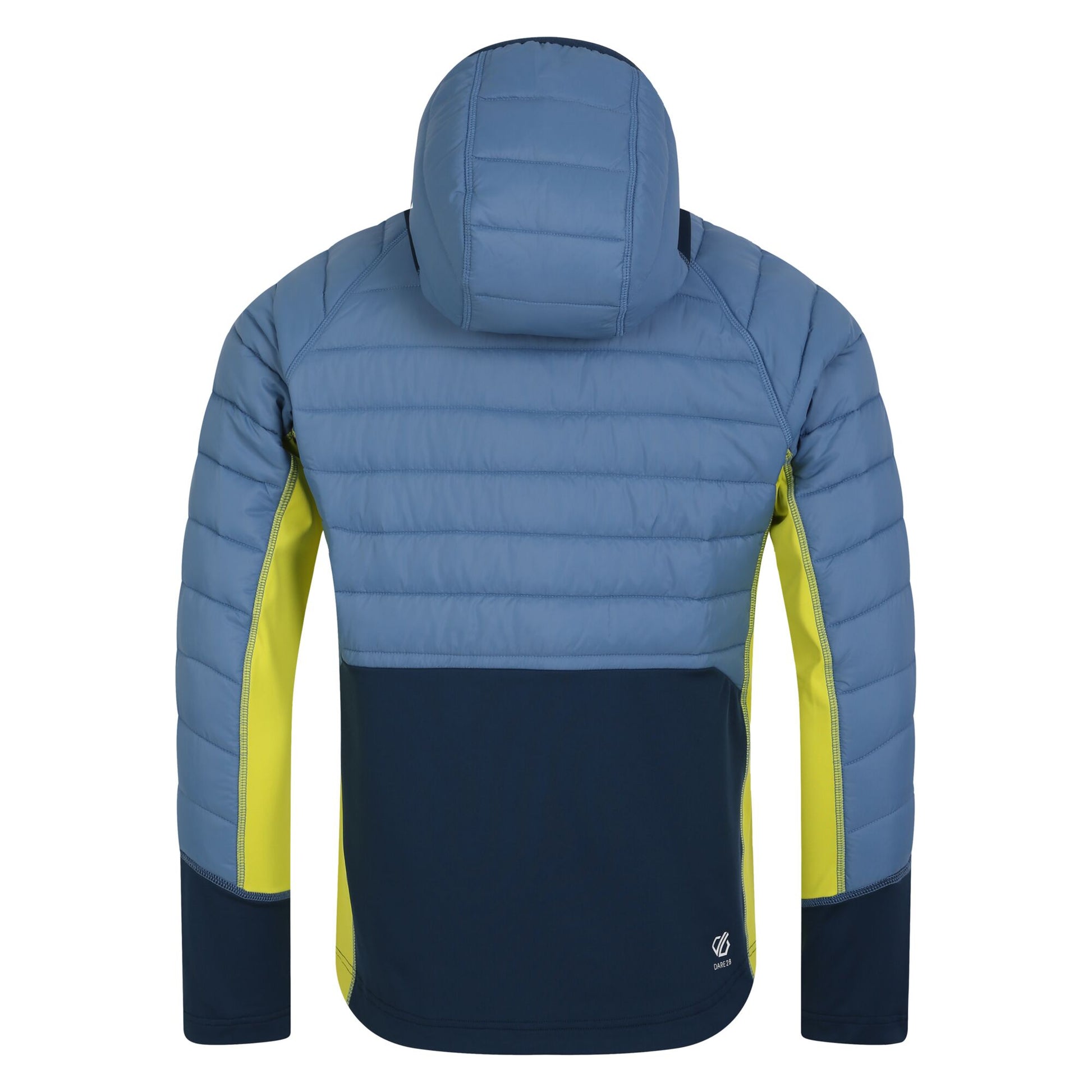 Coronet Blue-Moonlight Denim - Back - Dare 2B Mens Descending Hybrid Jacket