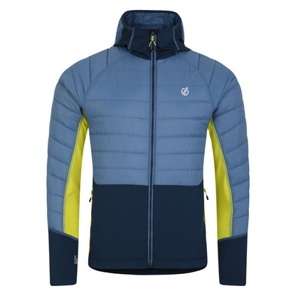 Coronet Blue-Moonlight Denim - Front - Dare 2B Mens Descending Hybrid Jacket