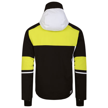 Neon Spring-Black - Back - Dare 2B Mens Amplitude Ski Jacket