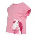 Sweet Pink - Side - Regatta Childrens-Kids Animal Luna The Unicorn T-Shirt