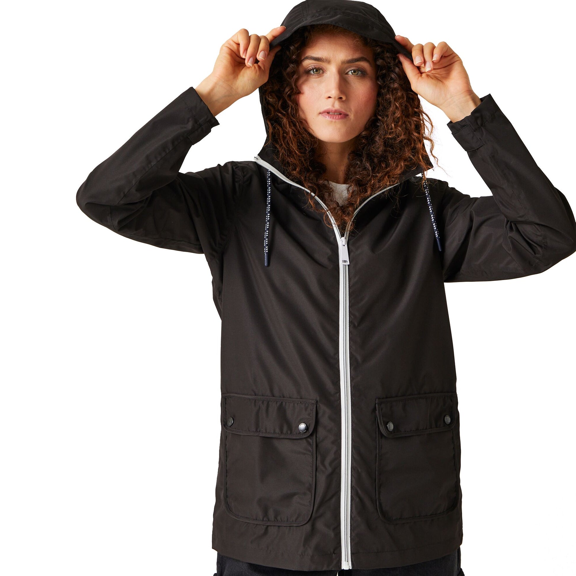 Black - Lifestyle - Regatta Womens-Ladies Bayletta Waterproof Jacket