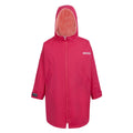 Pink Potion-Pink Shell - Front - Regatta Childrens-Kids Changing Robe