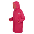 Pink Potion-Pink Shell - Side - Regatta Childrens-Kids Changing Robe
