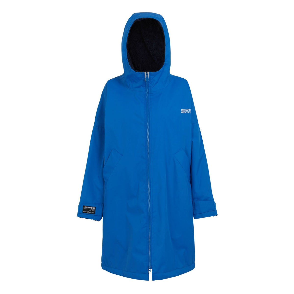 Oxford Blue-Navy - Front - Regatta Childrens-Kids Changing Robe
