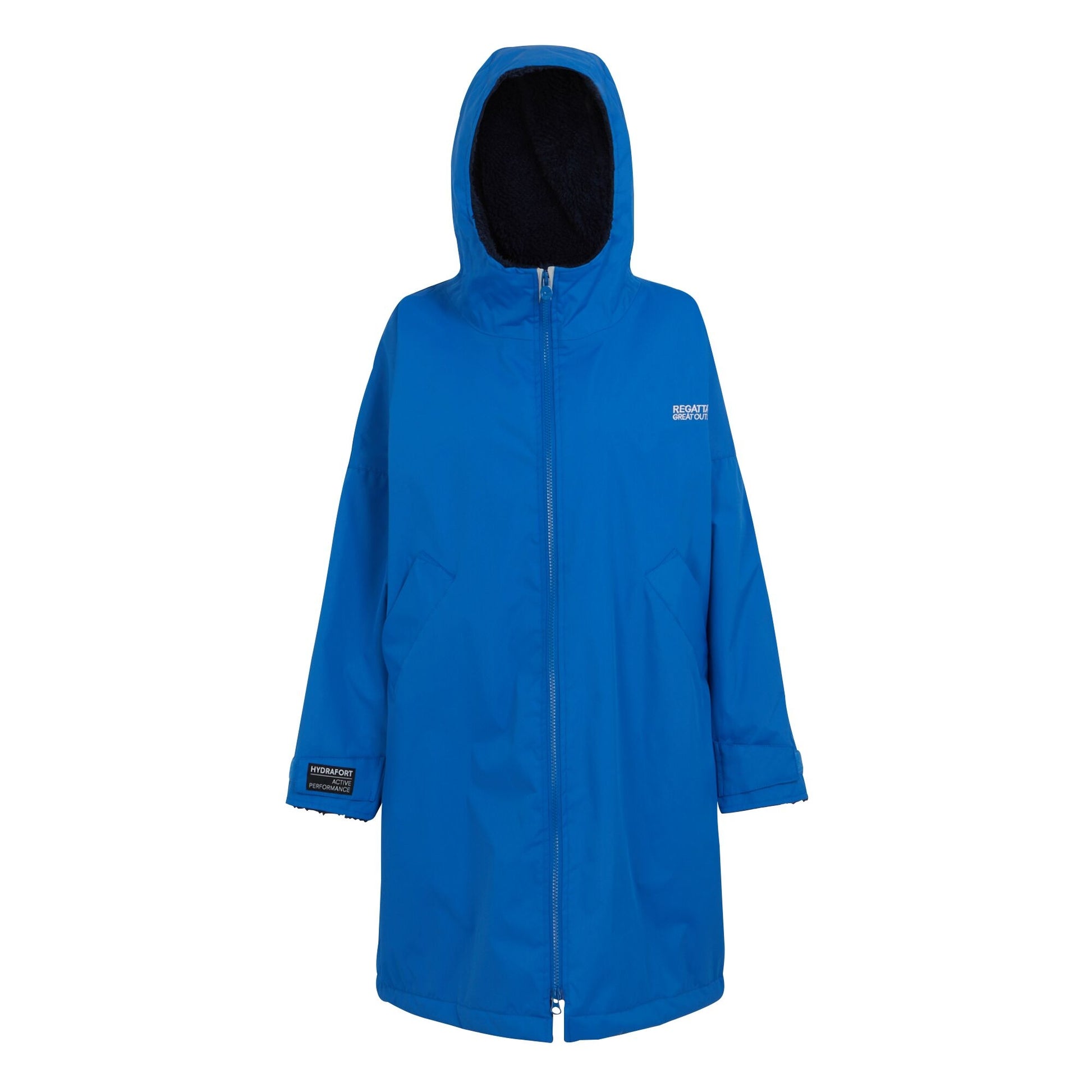Oxford Blue-Navy - Front - Regatta Childrens-Kids Changing Robe