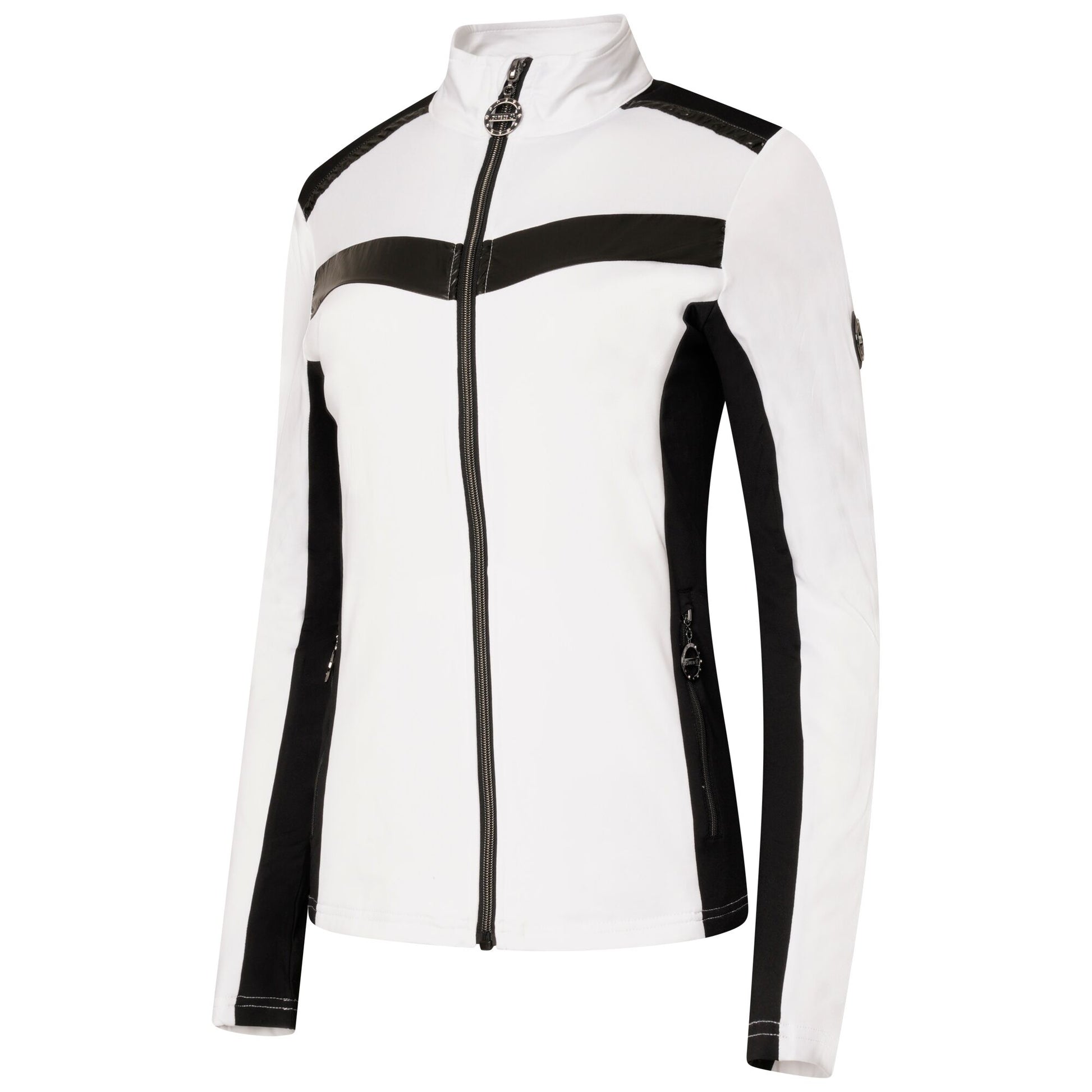 White-Black - Side - Dare 2B Womens-Ladies Divinity II Core Stretch Fleece Jacket
