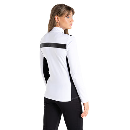 White-Black - Pack Shot - Dare 2B Womens-Ladies Divinity II Core Stretch Fleece Jacket