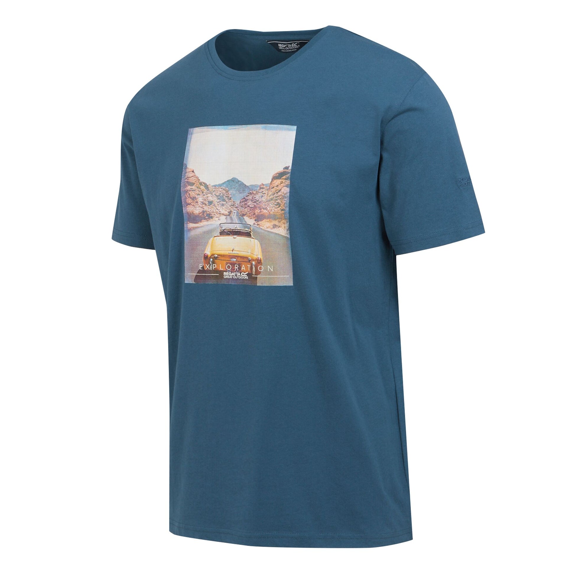 Dark Denim - Side - Regatta Mens Cline VIII Road T-Shirt