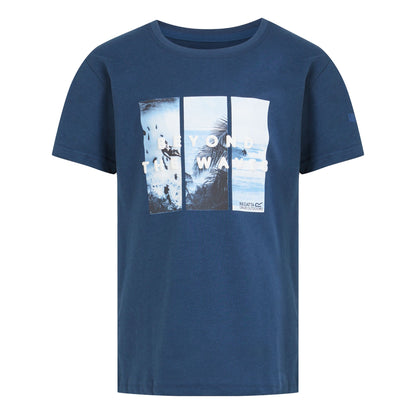 Moonlight Denim - Front - Regatta Childrens-Kids Bosley VII Seaside T-Shirt