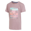 Heather - Side - Regatta Childrens-Kids Bosley VII Palm Tree T-Shirt
