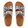 Navy-White - Pack Shot - Regatta Womens-Ladies Mia Double Strap Sandals