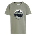 Agave Green - Front - Regatta Childrens-Kids Bosley VII Graphic Print T-Shirt