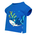Hawaiian Blue - Side - Regatta Childrens-Kids Bubbles The Shark T-Shirt