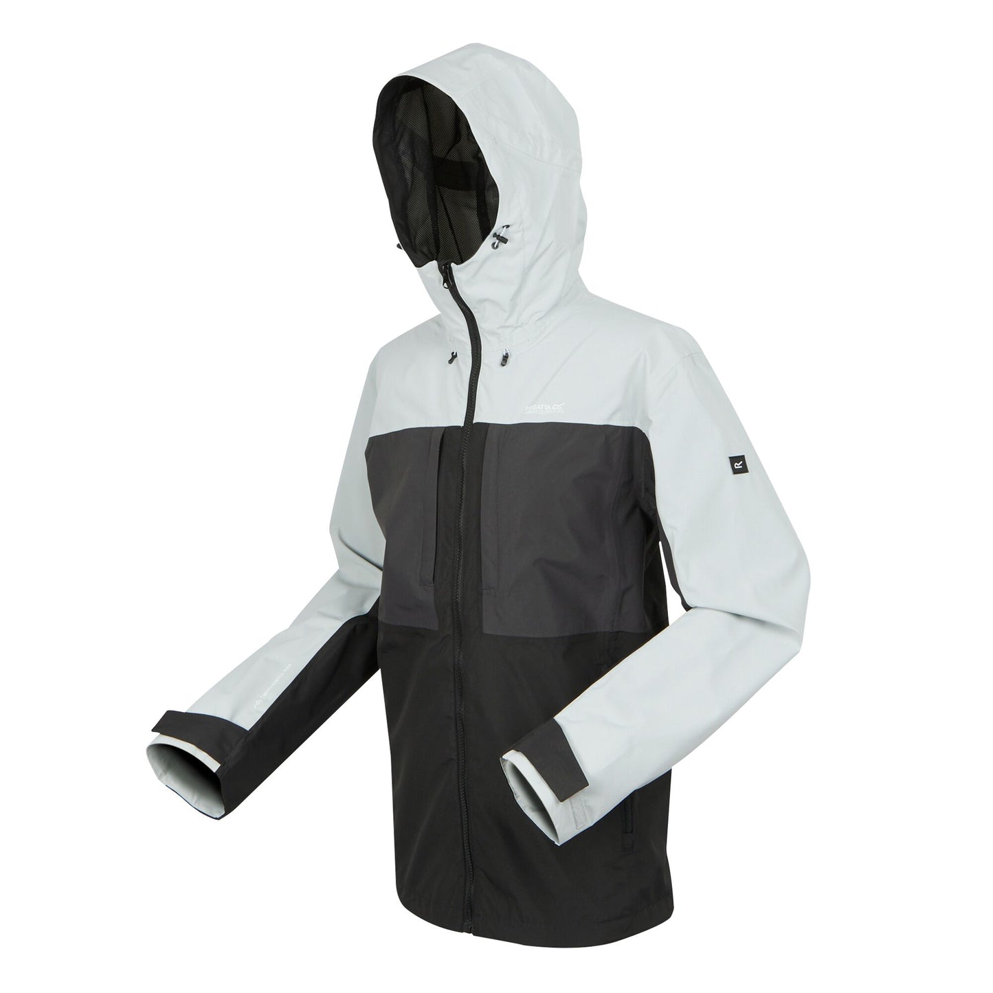 Silver Grey-Ash - Side - Regatta Mens Maland Waterproof Jacket