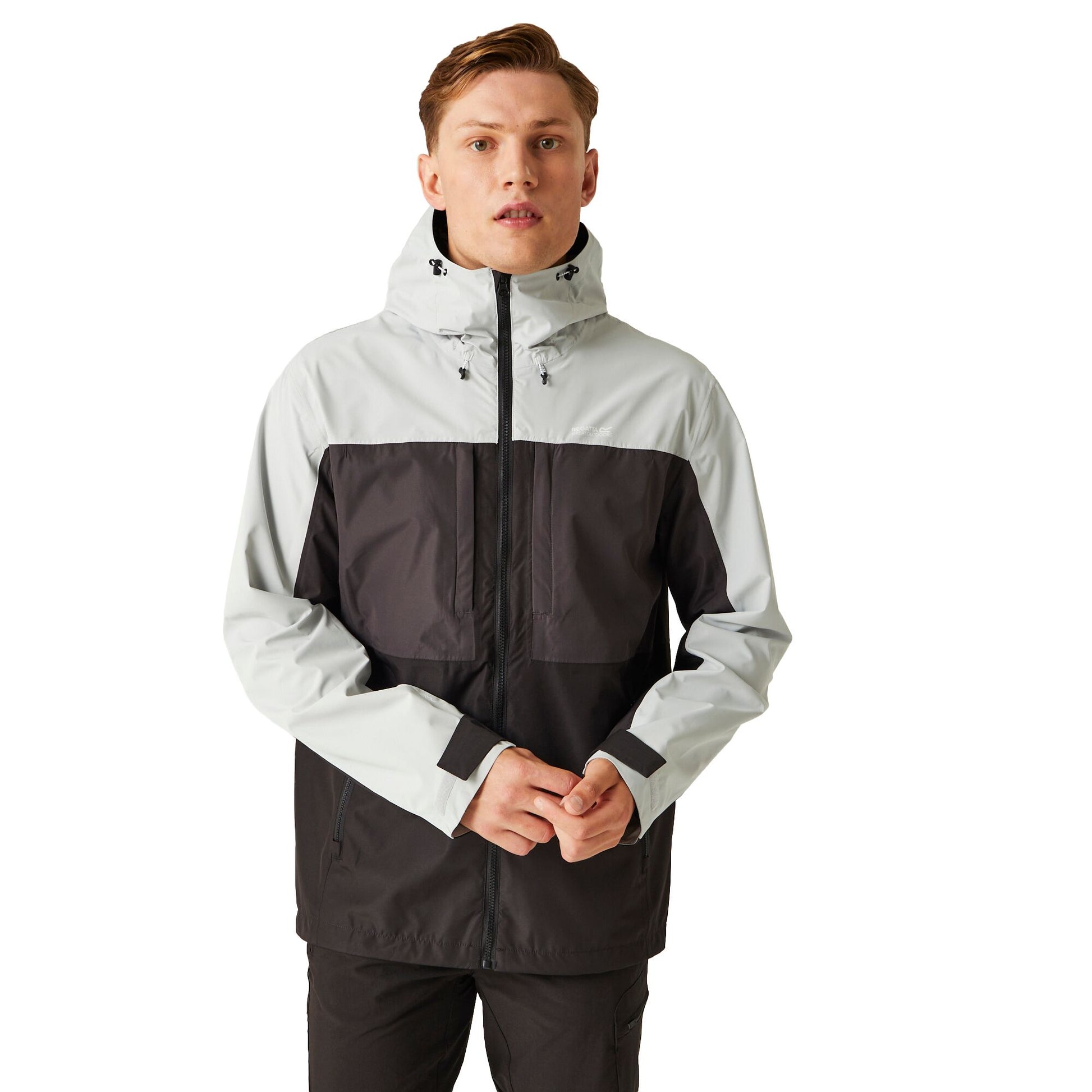 Silver Grey-Ash - Lifestyle - Regatta Mens Maland Waterproof Jacket