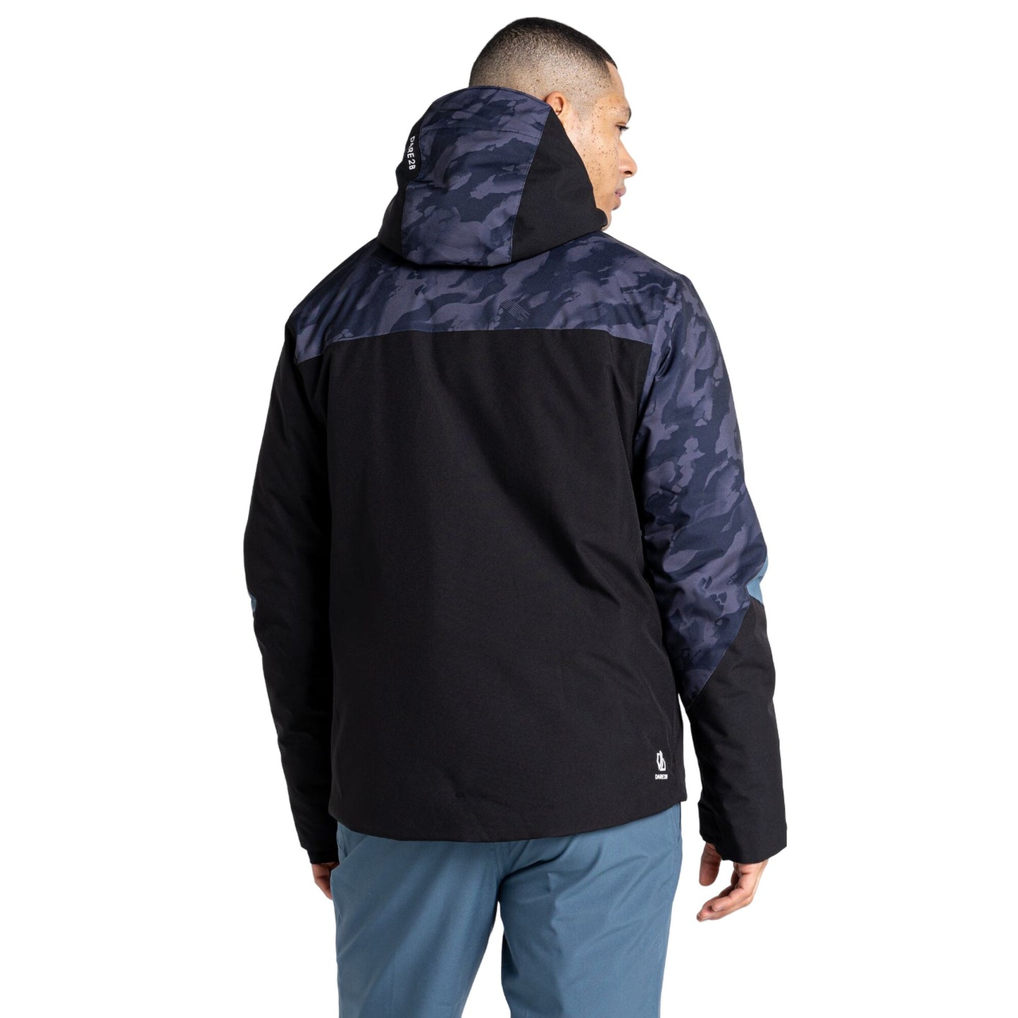 Black - Pack Shot - Dare 2B Mens Supernova II Camo Ski Jacket