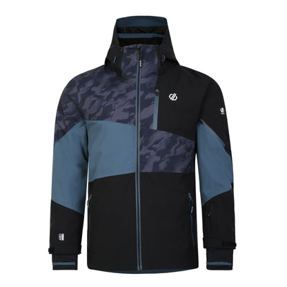 Black - Front - Dare 2B Mens Supernova II Camo Ski Jacket