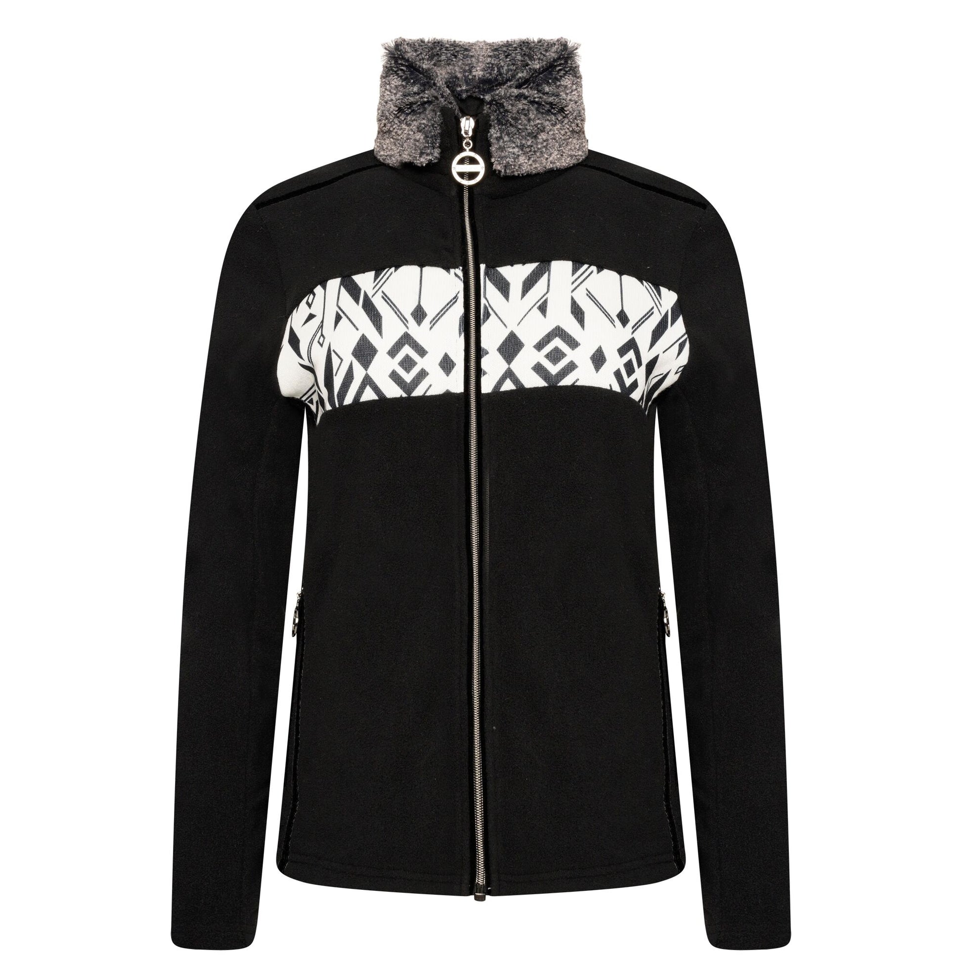 Black - Front - Dare 2B Womens-Ladies Engross II Full Zip Sweatshirt