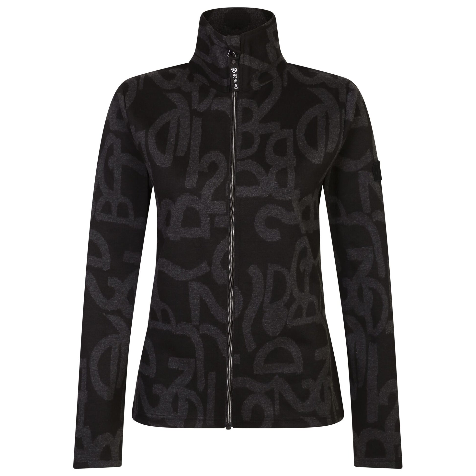Black-White - Front - Dare 2B Womens-Ladies Glades Graffiti Jacket