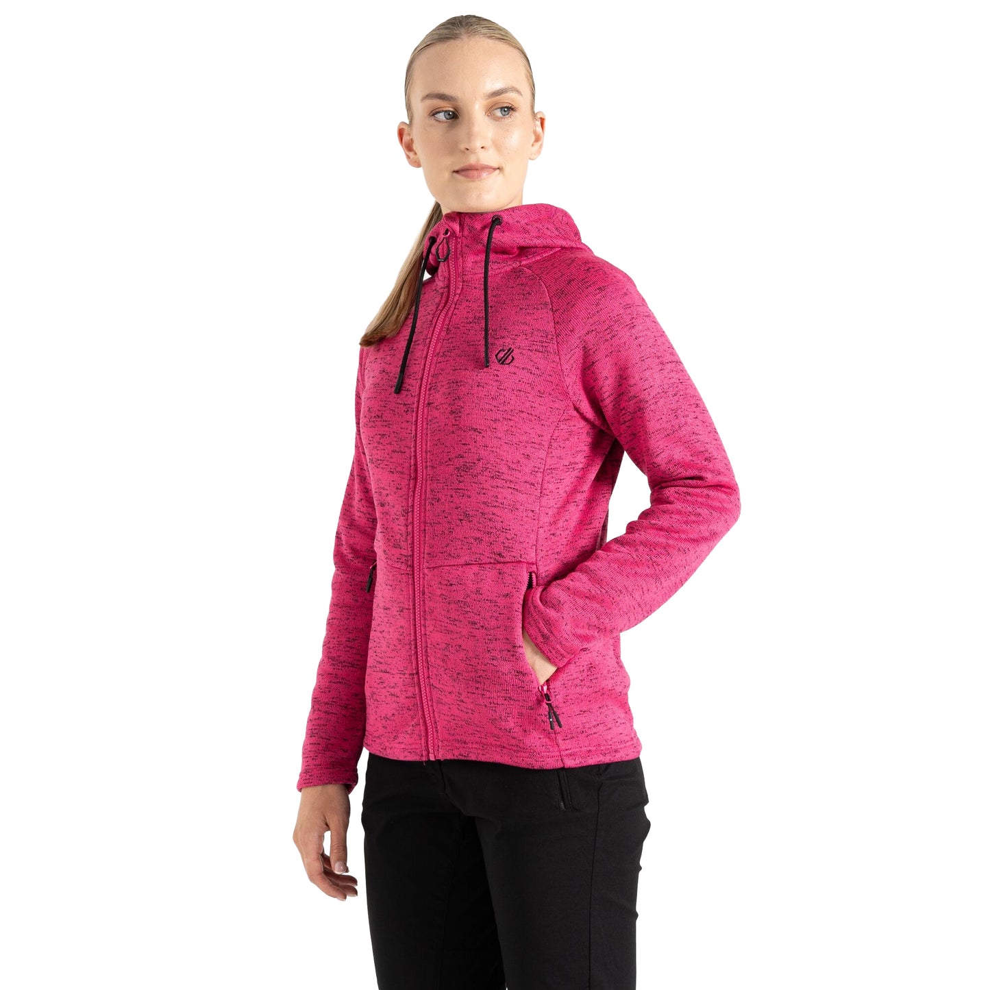 Pure Pink - Front - Dare 2B Womens-Ladies Marl Fleece Jacket