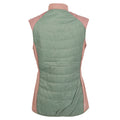 Dusky Rose-Lilypad Green - Back - Dare 2B Womens-Ladies Culmination Wool Padded Gilet