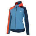 Niagara Blue-Satsuma - Side - Dare 2B Womens-Ladies Avidly II Soft Shell Jacket