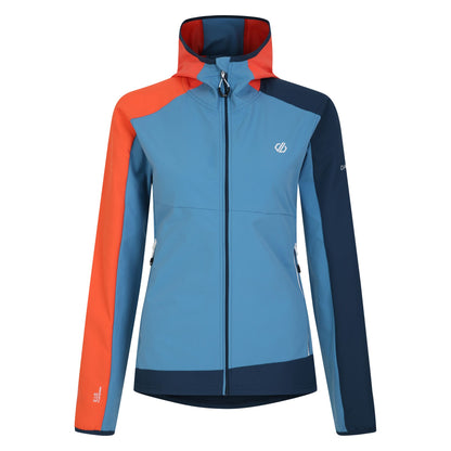 Niagara Blue-Satsuma - Front - Dare 2B Womens-Ladies Avidly II Soft Shell Jacket