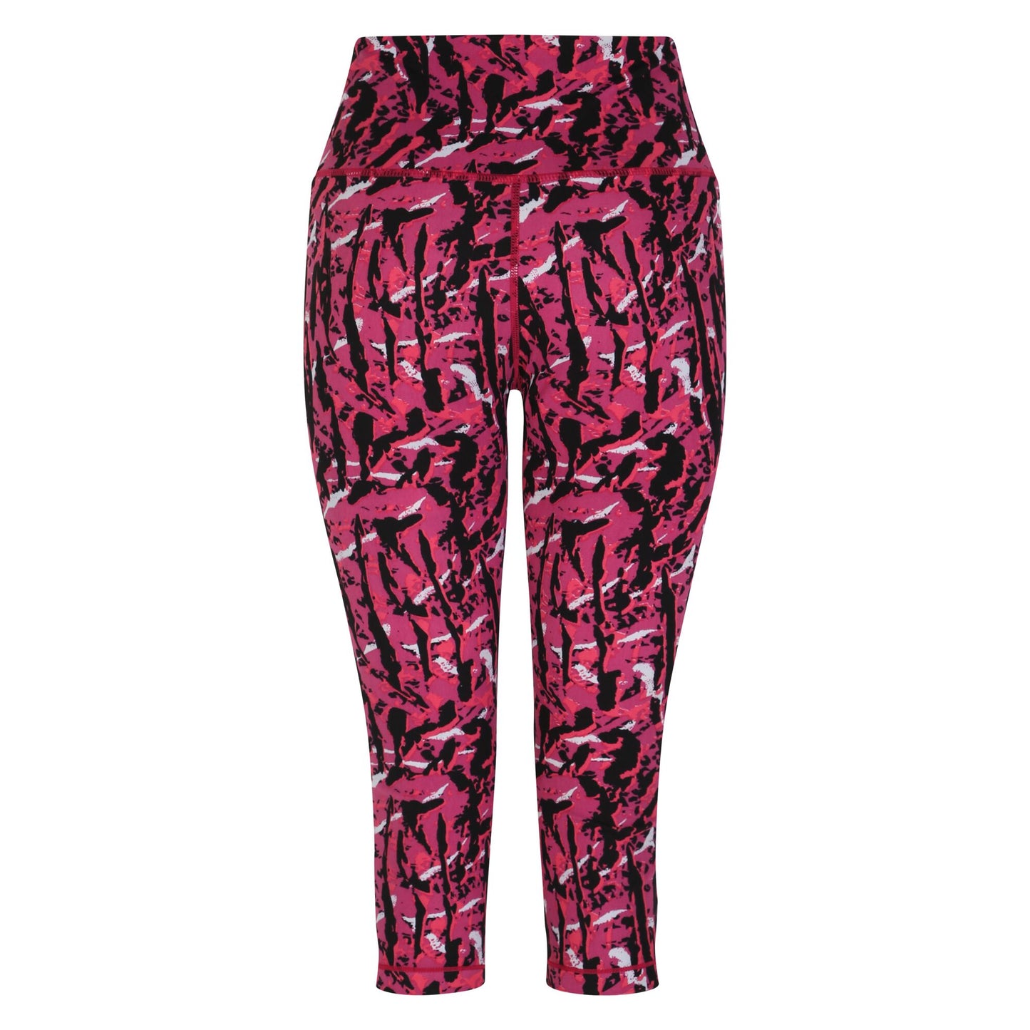 Neon Pink - Back - Dare 2B Womens-Ladies Influential Zebra Print 3-4 Leggings