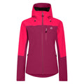 Berry-Neon Pink - Front - Dare 2B Womens-Ladies Mountain Series Contrast Panel Waterproof Jacket