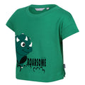 Jellybean Green - Side - Regatta Childrens-Kids Stompy The Dinosaur T-Shirt
