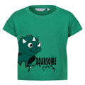 Jellybean Green - Front - Regatta Childrens-Kids Stompy The Dinosaur T-Shirt