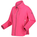 Hot Pink - Side - Regatta Womens-Ladies Ashlynn Knitted Fleece Jacket