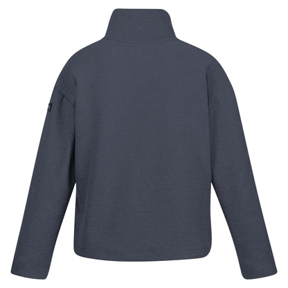 Navy - Back - Regatta Womens-Ladies Ashlynn Knitted Fleece Jacket