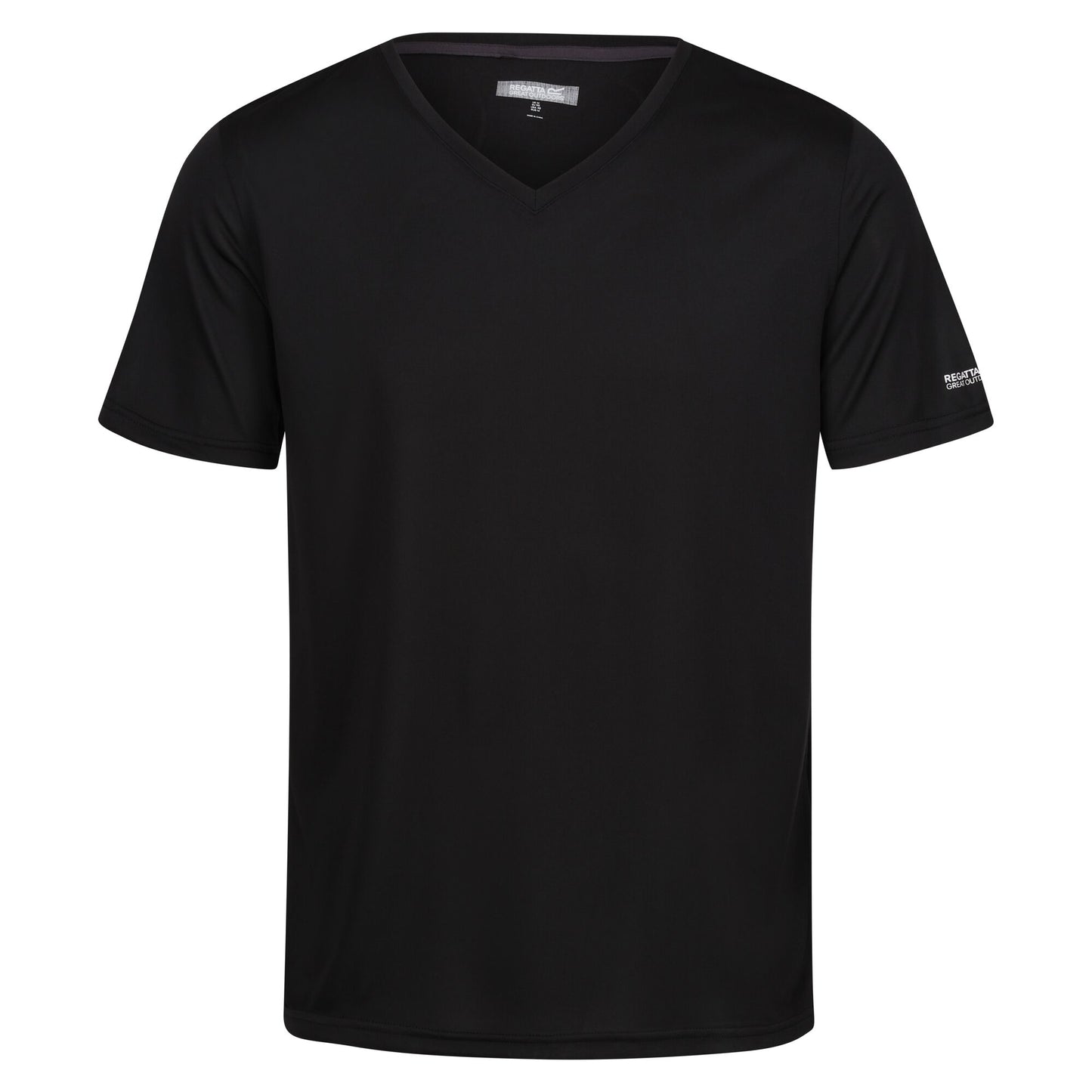 Black - Front - Regatta Mens Fingal V T-Shirt