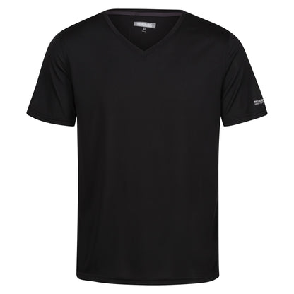Black - Front - Regatta Mens Fingal V T-Shirt