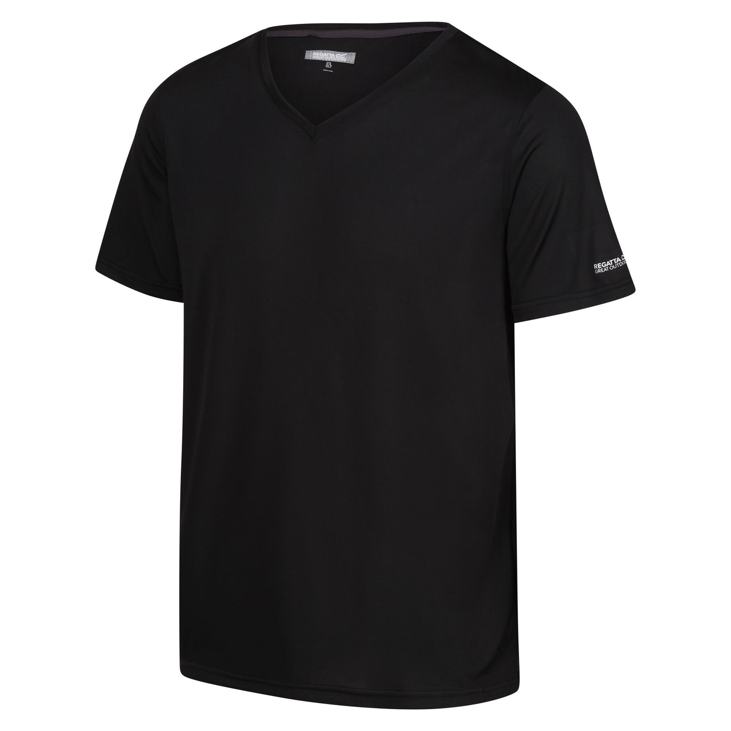 Black - Side - Regatta Mens Fingal V T-Shirt