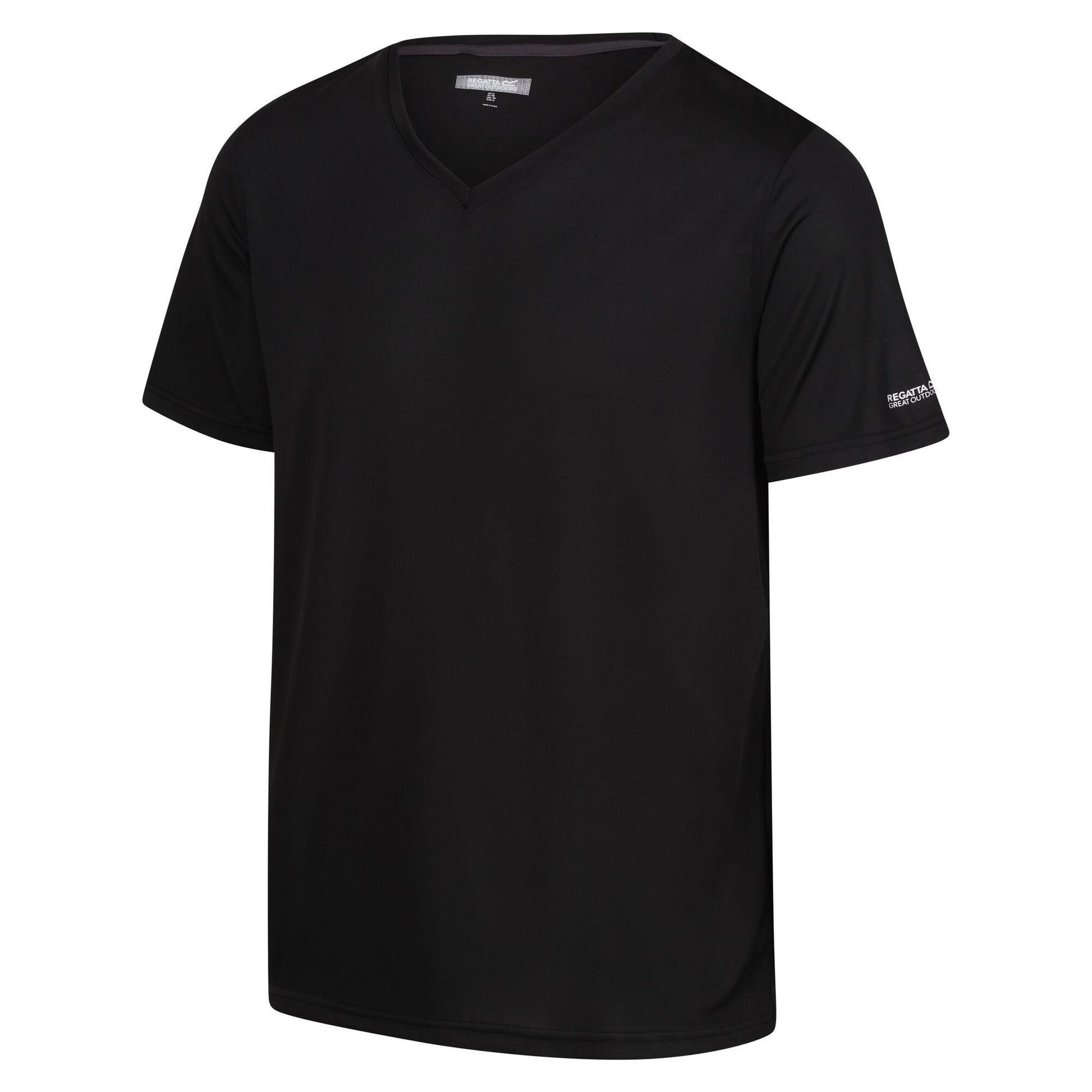 Black - Side - Regatta Mens Fingal V T-Shirt