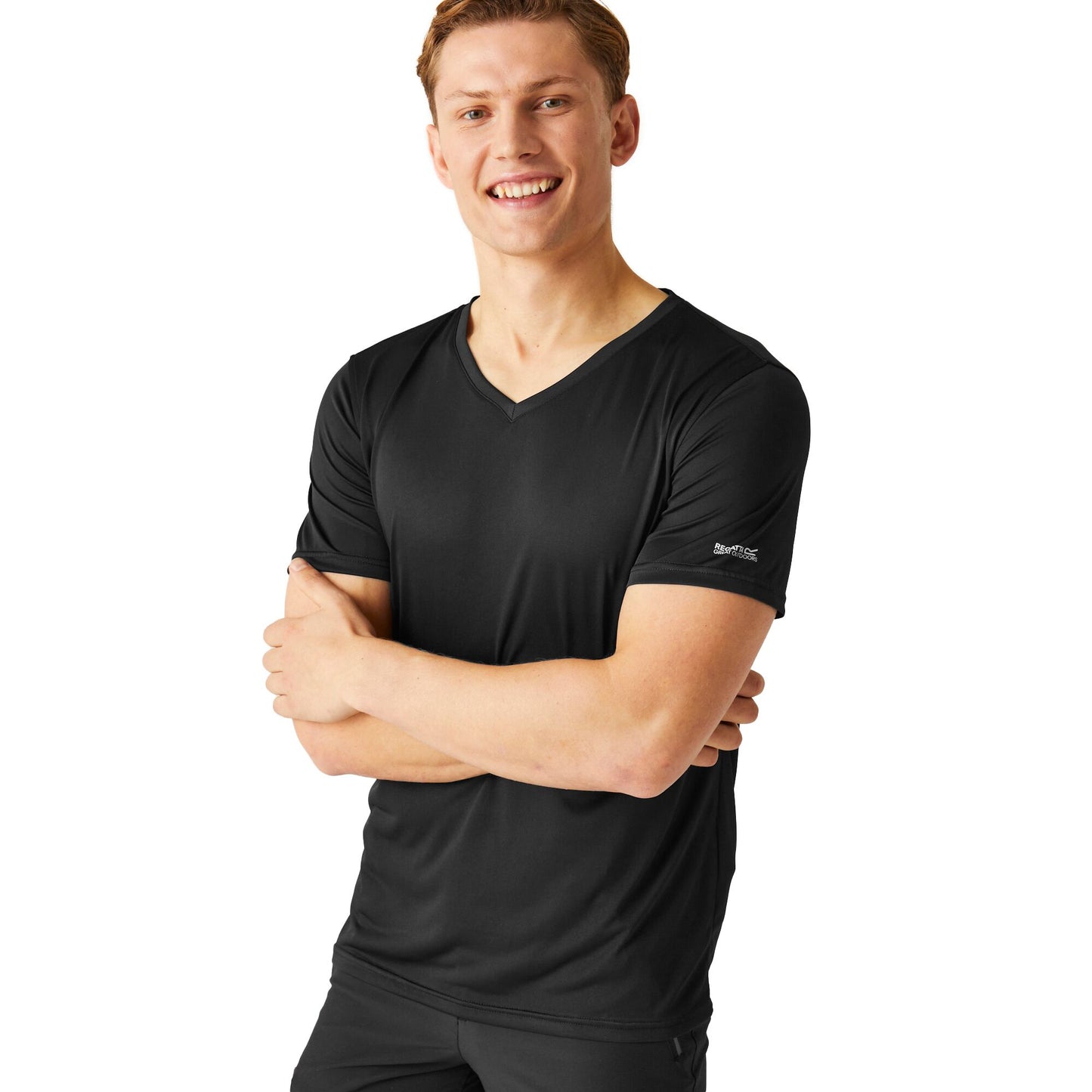 Black - Lifestyle - Regatta Mens Fingal V T-Shirt