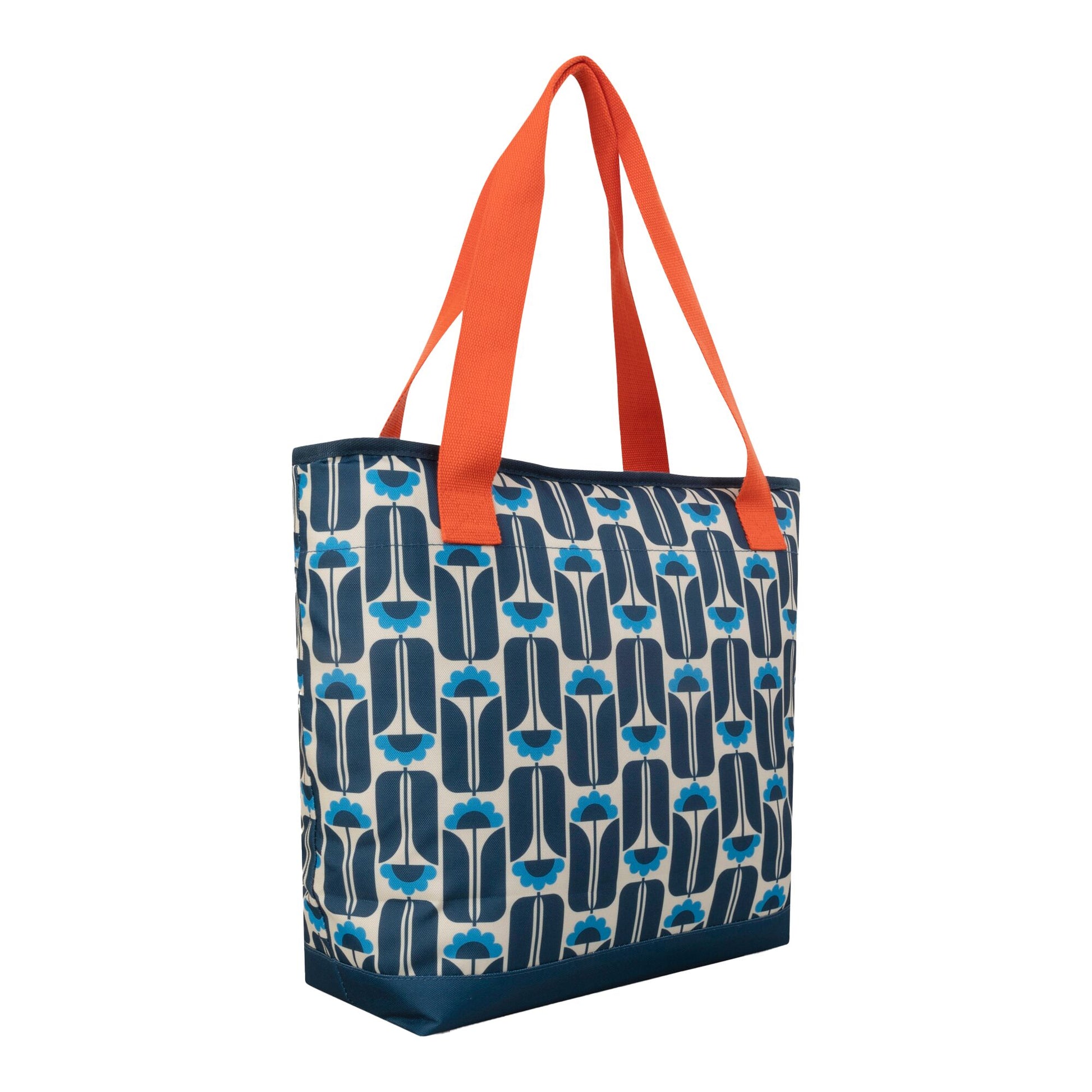 Navy - Back - Regatta Orla Kiely Tall Flowers Cool Bag