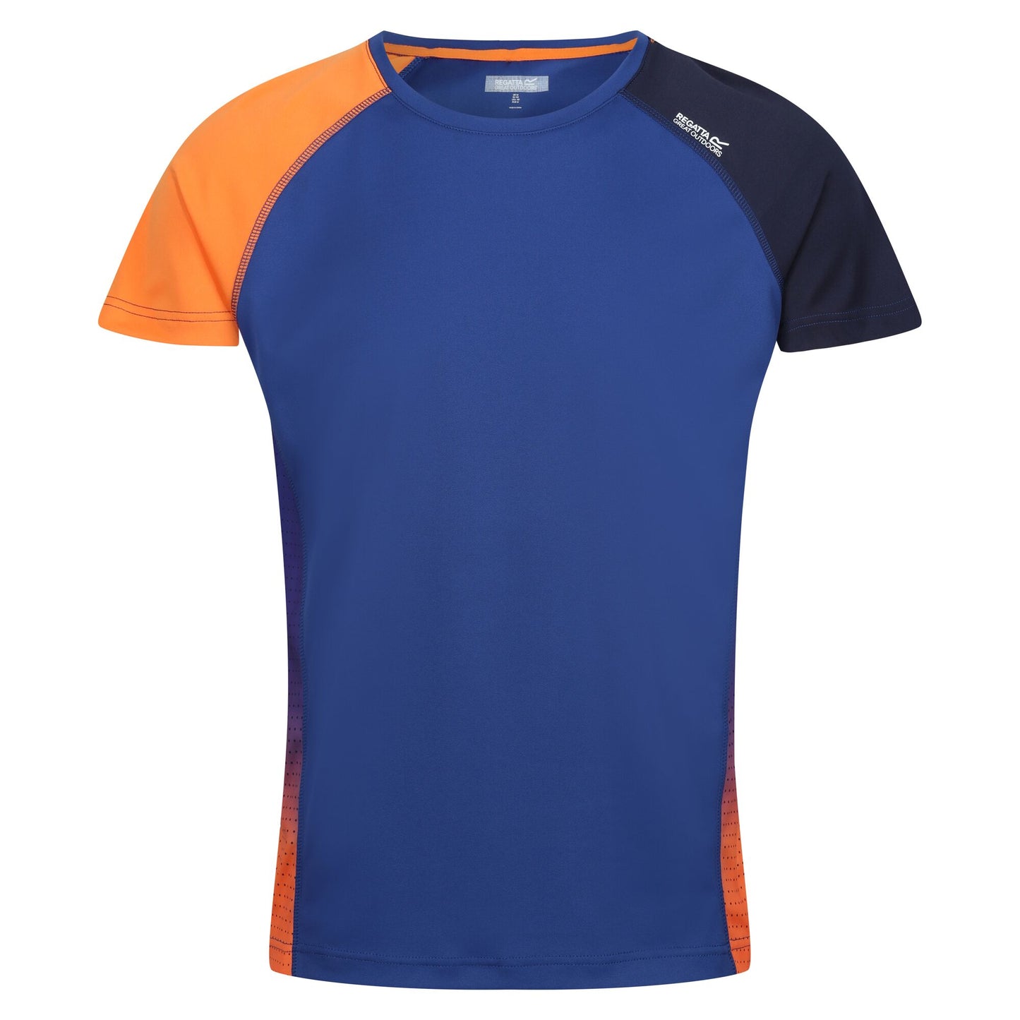 New Royal-Persimmon - Front - Regatta Mens Corballis T-Shirt