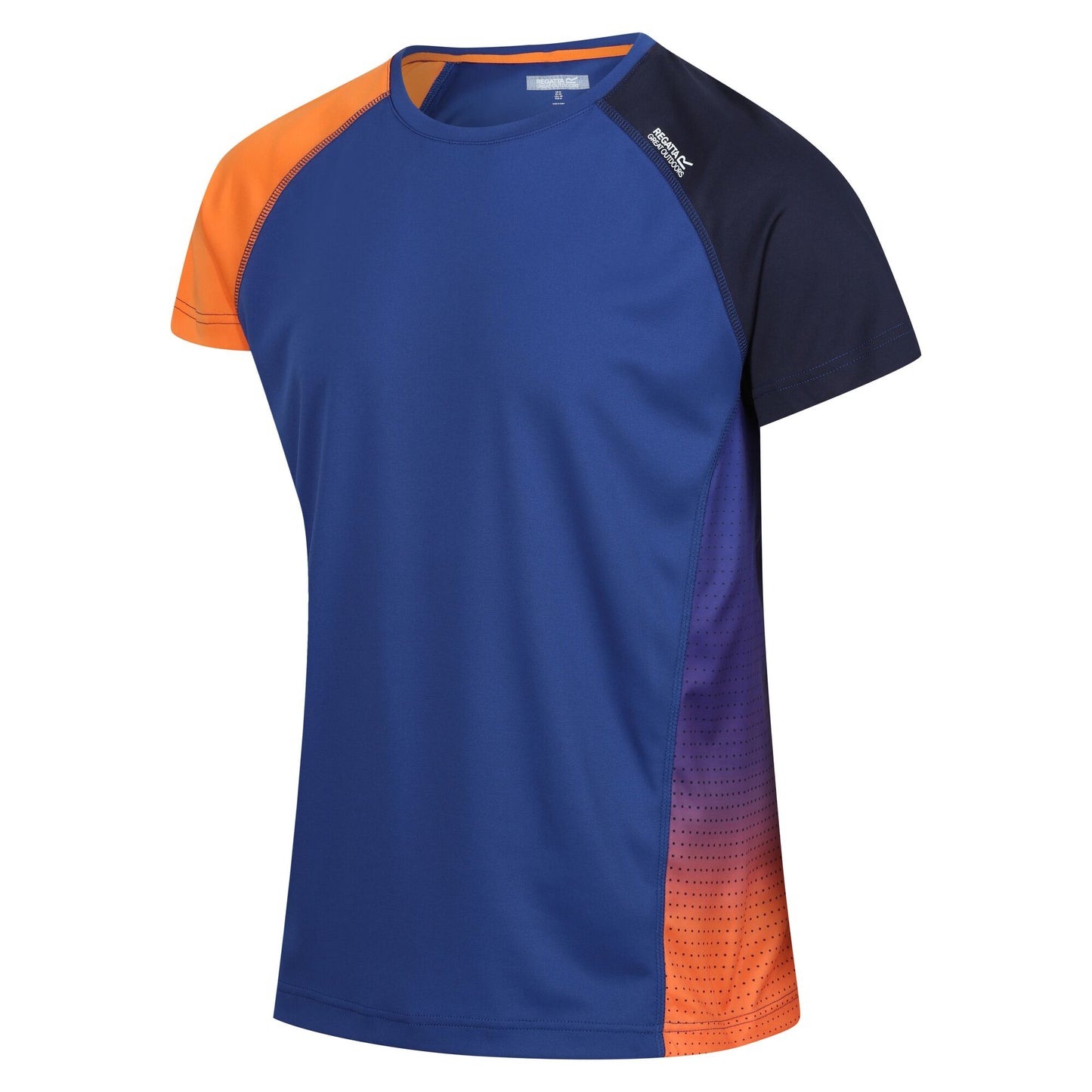 New Royal-Persimmon - Side - Regatta Mens Corballis T-Shirt