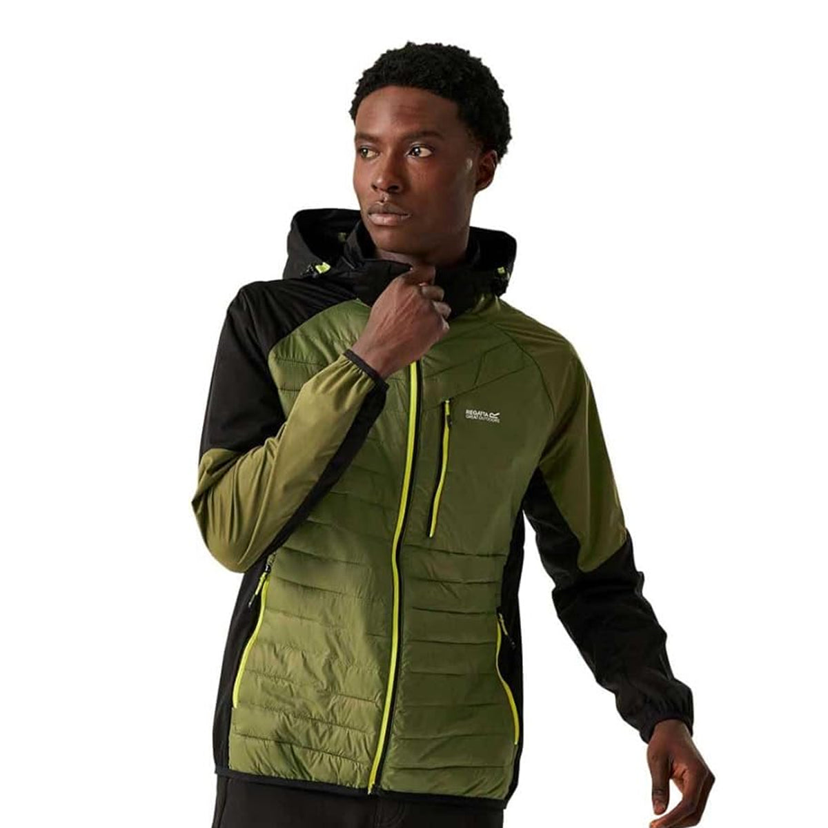 Nephrite Green-Black - Lifestyle - Regatta Mens Andreson Pro Hybrid Jacket