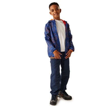 New Royal - Lifestyle - Regatta Childrens-Kids Scratch Packaway Waterproof Jacket