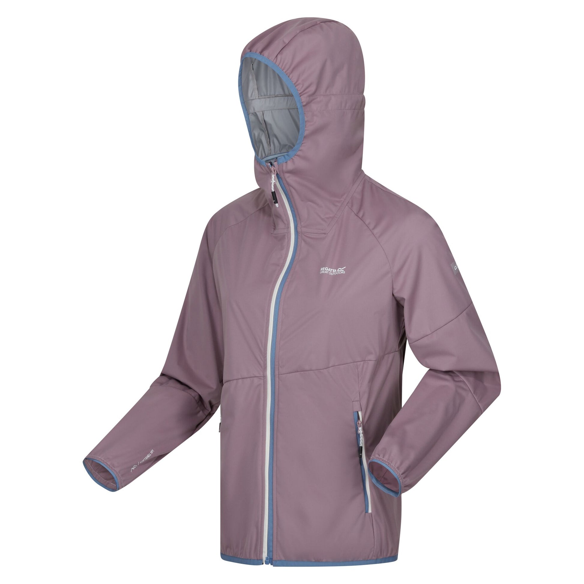 Heather-Coronet Blue - Side - Regatta Womens-Ladies Tarvos VI Waterproof Jacket