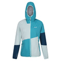 Tahoe Blue-Bleached Aqua - Front - Regatta Womens-Ladies Tarvos VI Waterproof Jacket