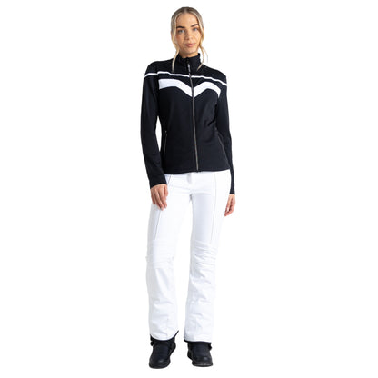 Black-White - Lifestyle - Dare 2B Womens-Ladies Rocker Core Stretch Ski Jacket