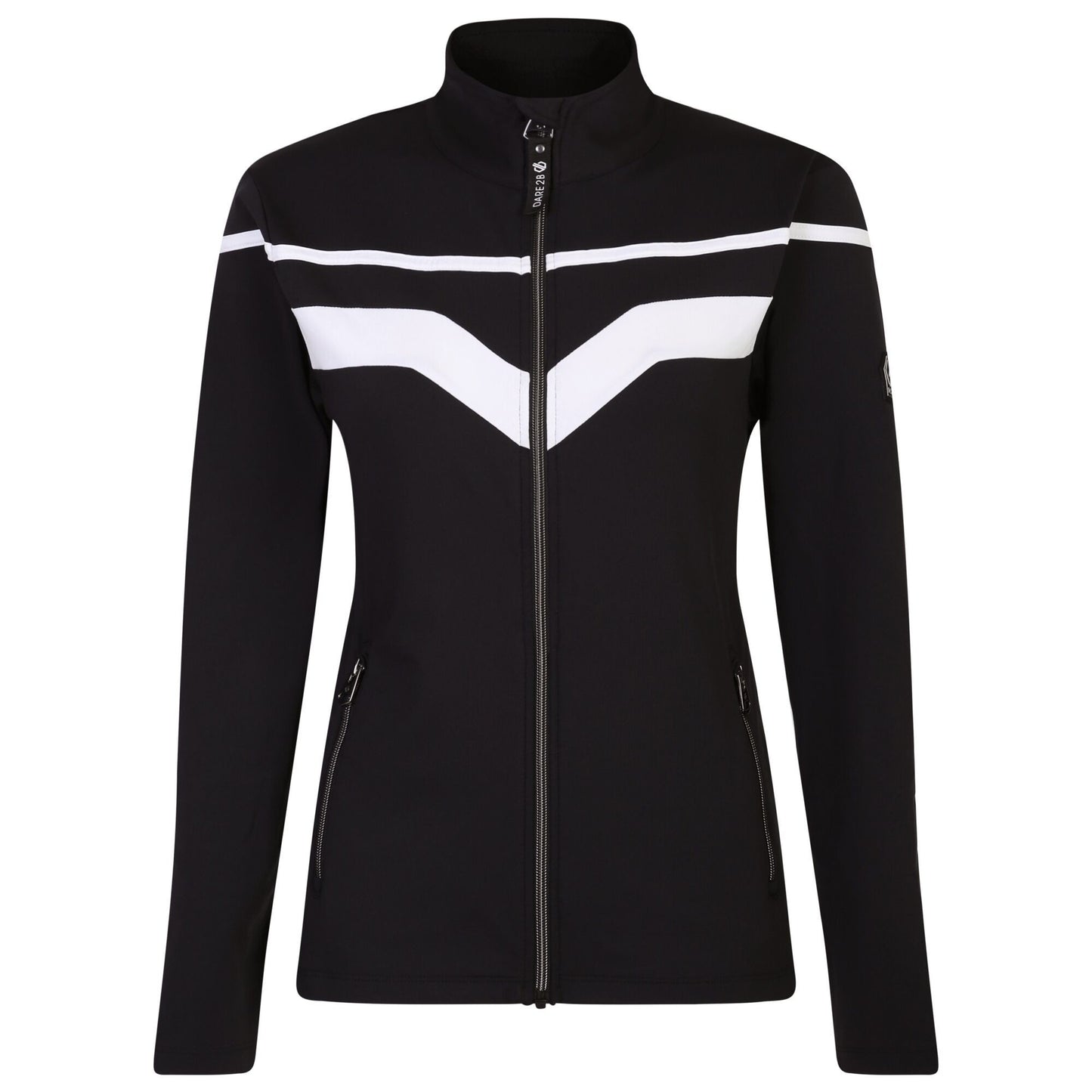 Black-White - Front - Dare 2B Womens-Ladies Rocker Core Stretch Ski Jacket
