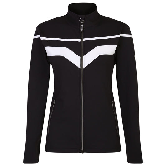 Black-White - Front - Dare 2B Womens-Ladies Rocker Core Stretch Ski Jacket