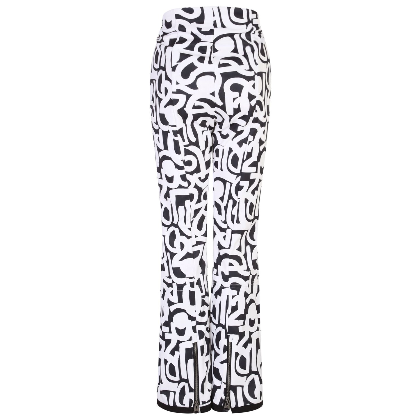 Black-White - Back - Dare 2B Womens-Ladies Uphill Graffiti Ski Trousers